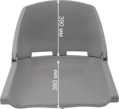 Кресло пластиковое серое